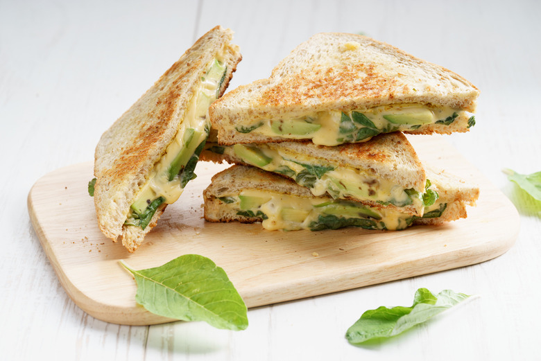 Avocado grilled cheese