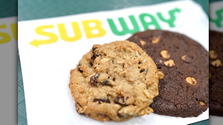 cookies on subway napkin