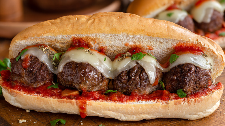 meatball sub with cheese