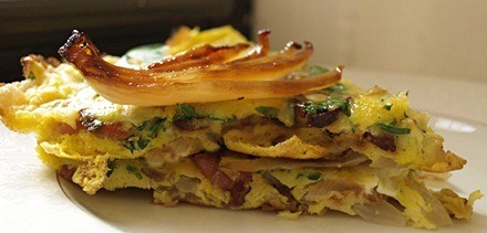 Bacon and Parmesan Frittata