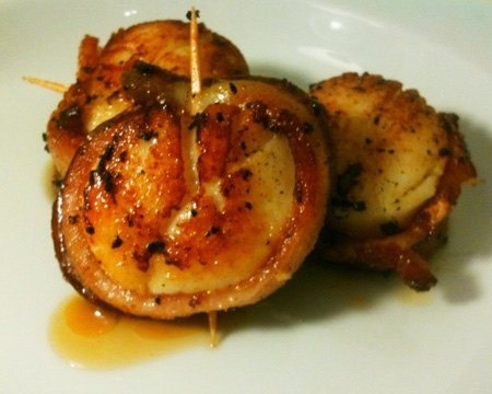 Bacon-wrapped Scallops