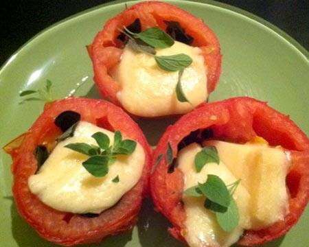 Baked Tomatoes with Parmesan and Oregano