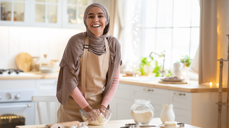 woman baking