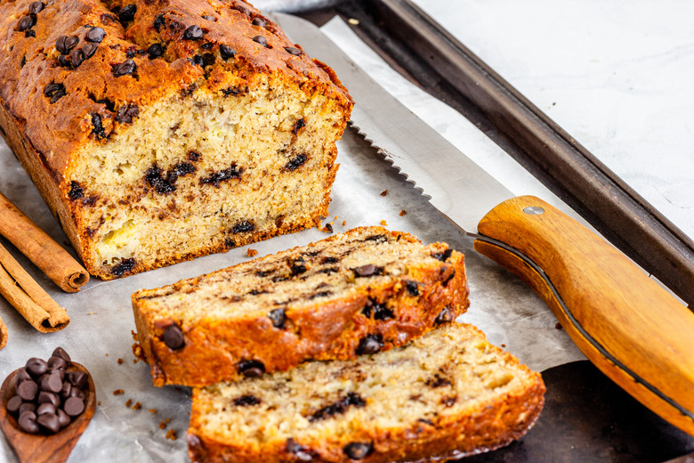 Chocolate Chip Banana Nut Bread