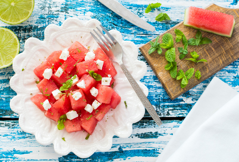 Watermelon and Goat Cheese Salad