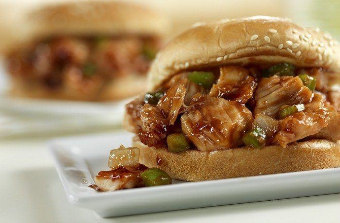 Barbecued Chicken Sandwiches