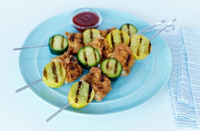 Barbecued Chicken Skewers