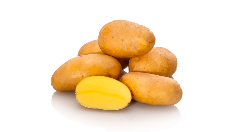 pile of waxy yellow potatoes