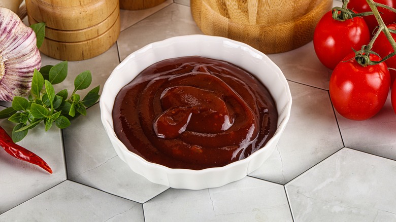 Barbecue sauce in bowl