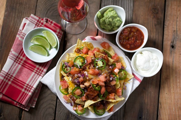 Smoked Beef Brisket Nachos with Brisket Chili