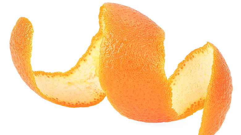 A curl of orange peel