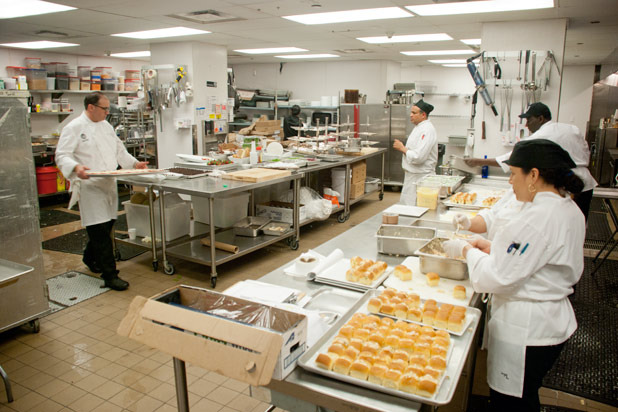 9:50 p.m. — The Plaza Ballroom Kitchen