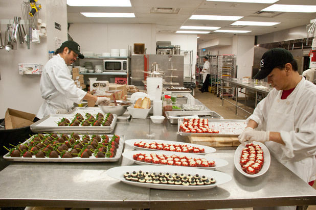 10:57 p.m. — The Plaza Ballroom Kitchen