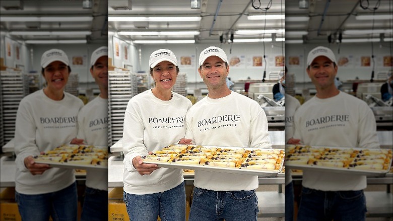 Boarderie founders with cheeseboard