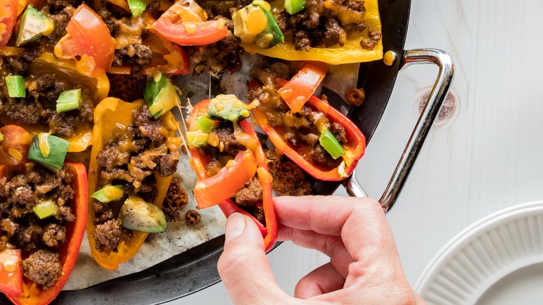 nachos with bell peppers