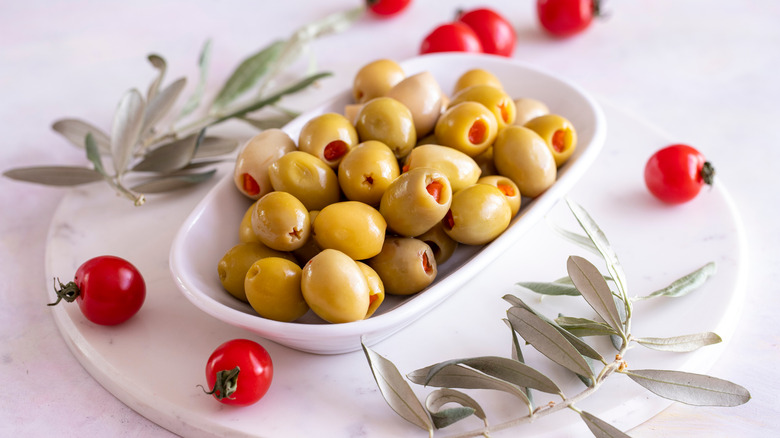 pimento-stuffed olives