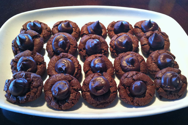 Double Chocolate Thumbprint Cookies