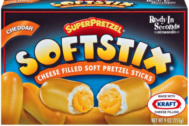 SuperPretzel SoftStix: Cheddar Cheese Filled Soft Pretzel Sticks