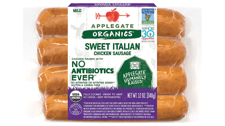 Applegate sweet Italian chicken sausage