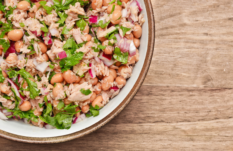 Butter Bean, Tuna, and Celery Salad