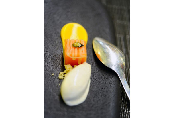 David Toutain's Buckwheat Ice Cream with Summer Squash at Agapé Substance (Paris)