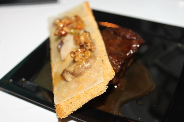 Veal Cheeks with Porcini Idiazabal Toast