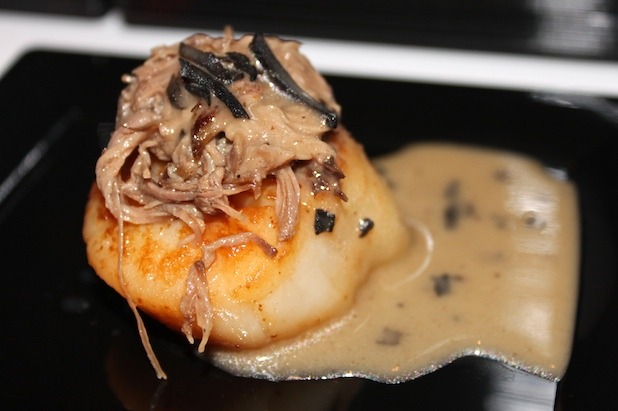 Seared Scallop with Braised Beef 