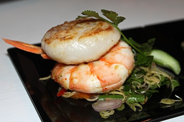 Spicy Prawn and Sea Scallop Salad with Fresh Herbs