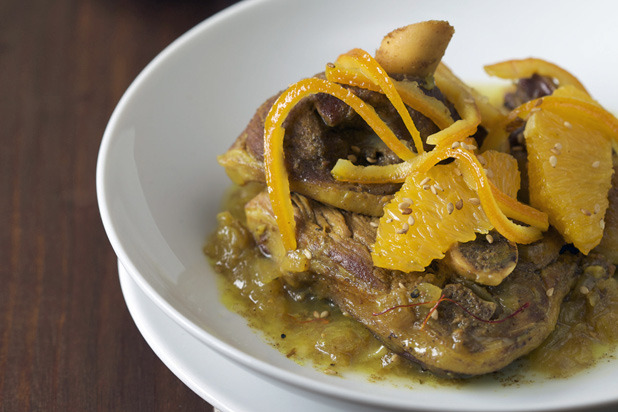 Lamb Tagine with Oranges, Saffron, and Candied Orange Peel