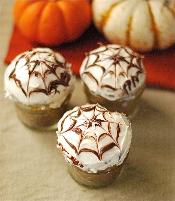 Nutella Stuffed Pumpkin Cake in a Jar