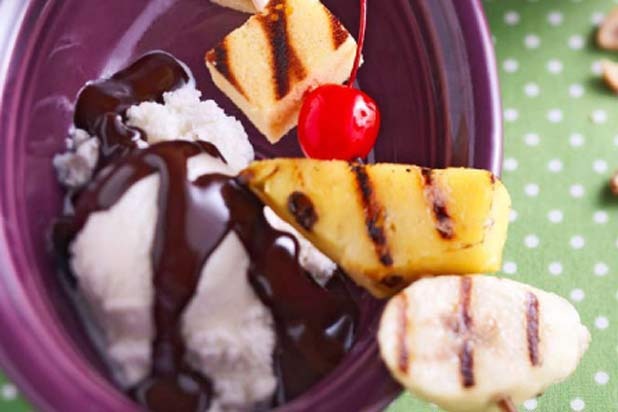 Grilled Banana Split Sundaes