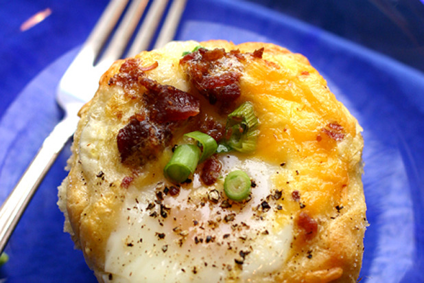 Texas Baked Eggs Biscuit