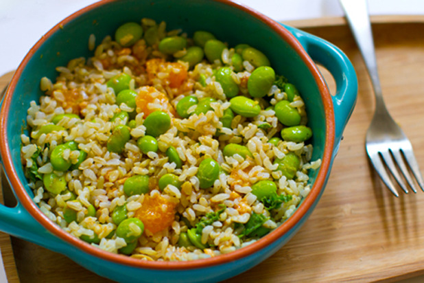 Peanut Mandarin Rice Bowl