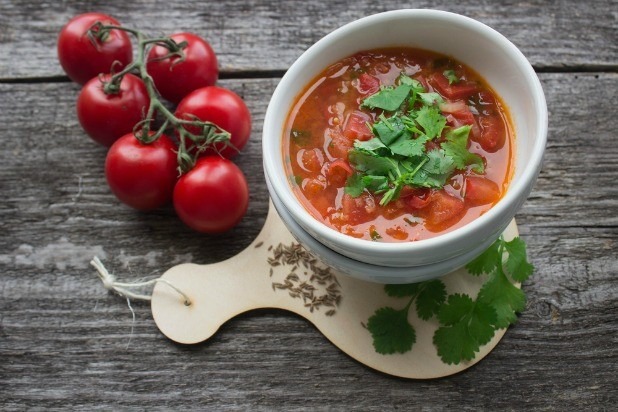 Moroccan-Spiced Cold Tomato Soup