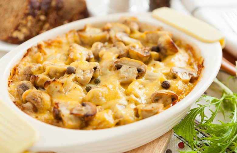 Cheesy Potato Mushroom Gratin