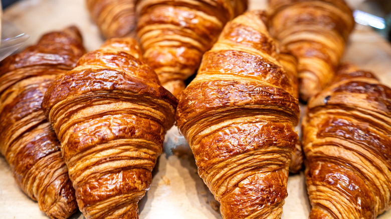 tray of croissants