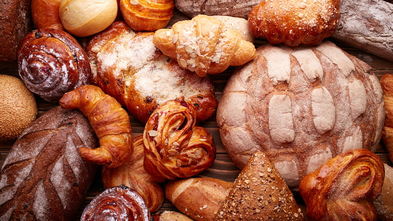 croissant among bread variety