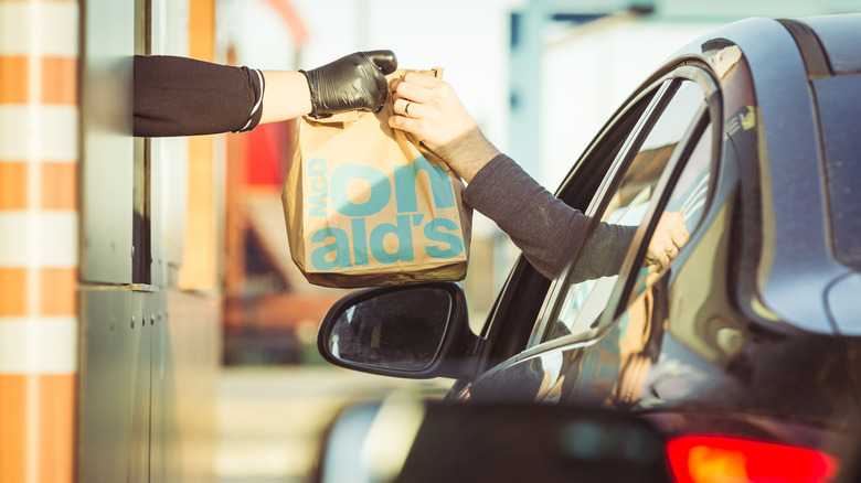 car in drive-thru