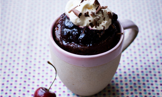 Black Forest Mug Cake