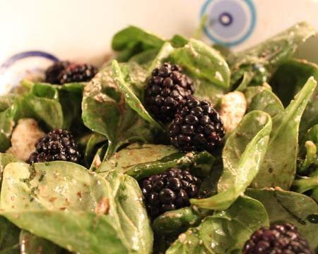 Blackberry and Spinach Salad