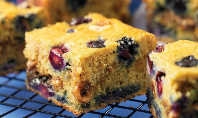 Blueberry Hazelnut Coffee Cake