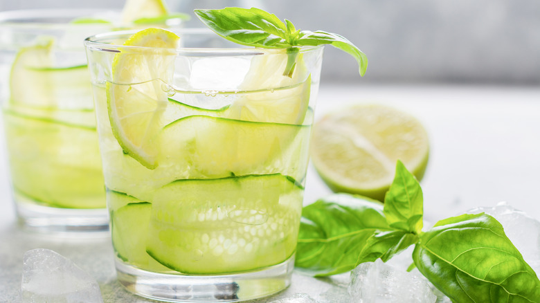 cucumber basil cocktails