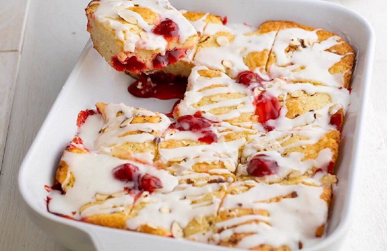 Cherry Almond Coffee Cake 