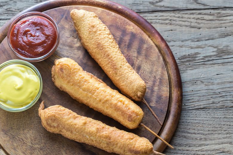 Beer battered corn discount dogs