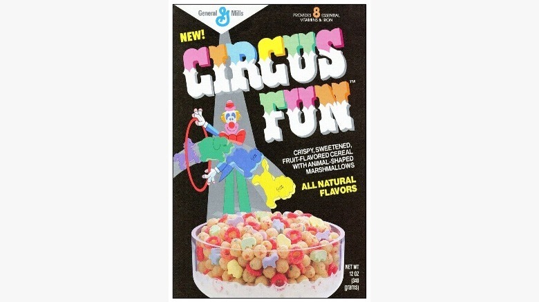 Circus Fun cereal box