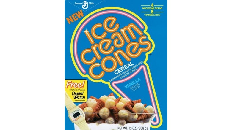 Ice Cream Cones Cereal box