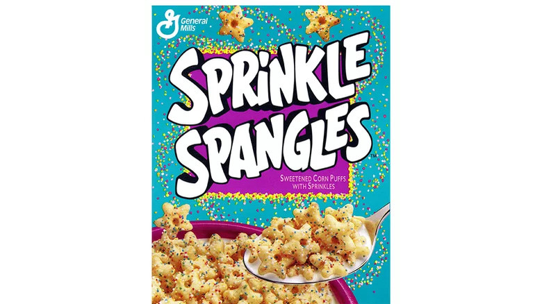Sprinkle Spangles cereal box