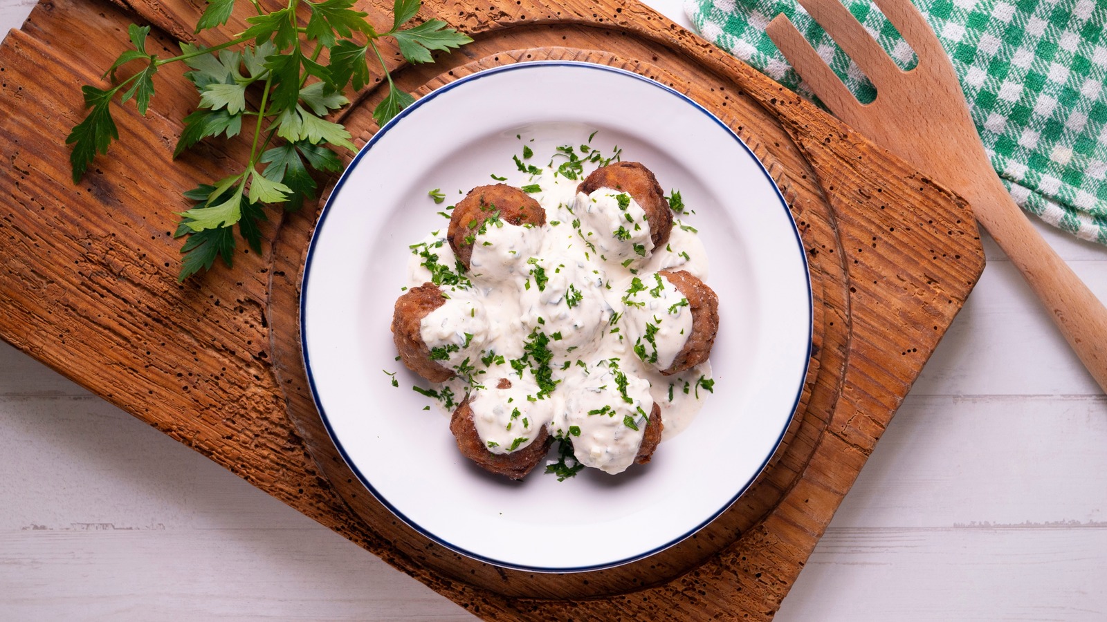 Brighten Up Traditional Meatballs With A Vibrant Yogurt Sauce