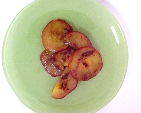 Broiled Pluots with Brown Sugar