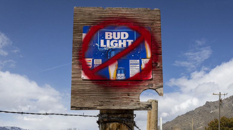 Anti bud light sign